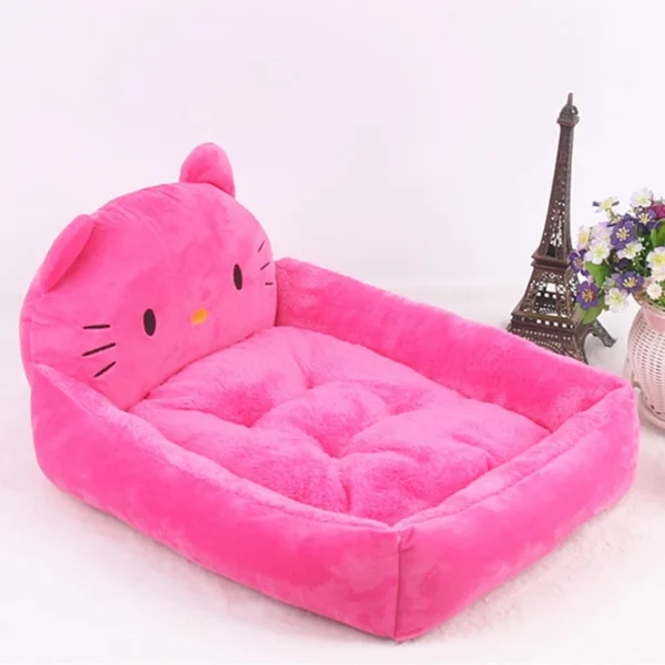 Cartoon Pet Bed with Raised Backrest - Image 12