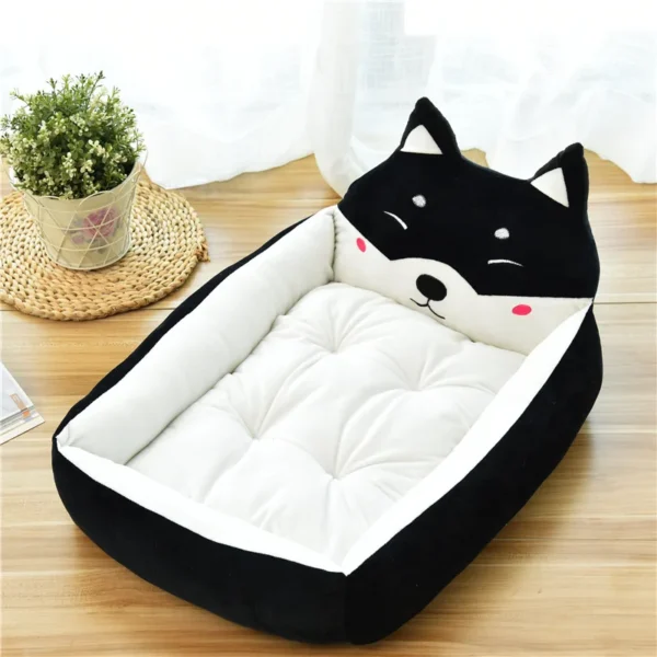Cartoon Pet Bed with Raised Backrest - Image 9