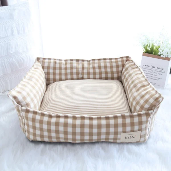 Pet Sleep Sofa Bed with Lattice Design - Image 7