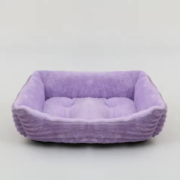 Square Dog Bed with Soft Velvet Surface - Image 10