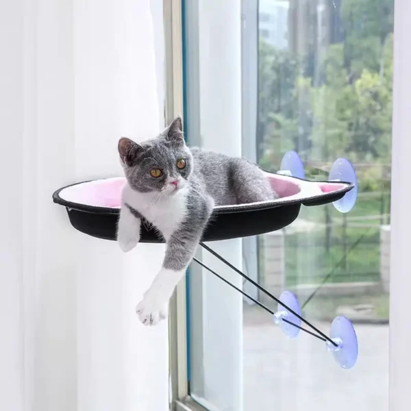 Cat Window Hammock with Suction Cup Mount