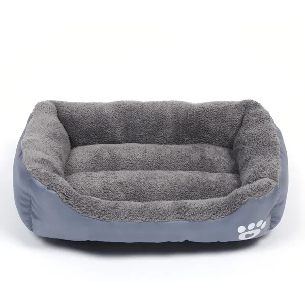 Plush Dog Bed with Waterproof Bottom - Image 5