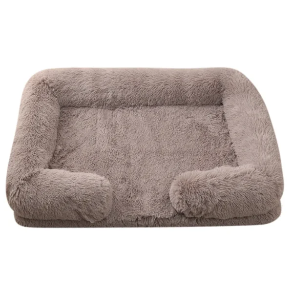 Plush Dog Bed with Raised Edges & Removable Pad - Image 20