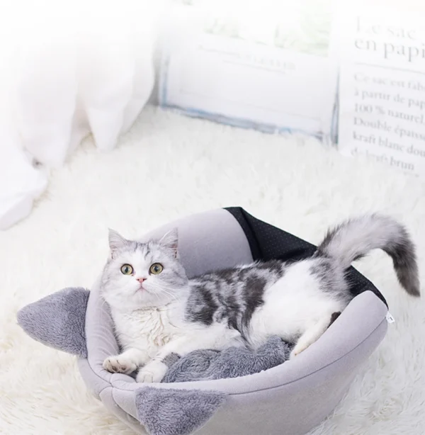 Deep Sleep Cat Bed with Cozy Cave Design - Image 7