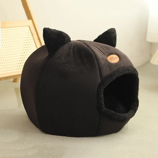 Deep Sleep Cat Bed with Cozy Cave Design - Image 4