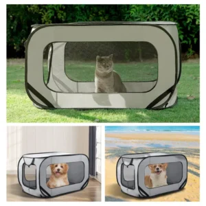 Pop Up Dog Kennel for Travel & Home Use