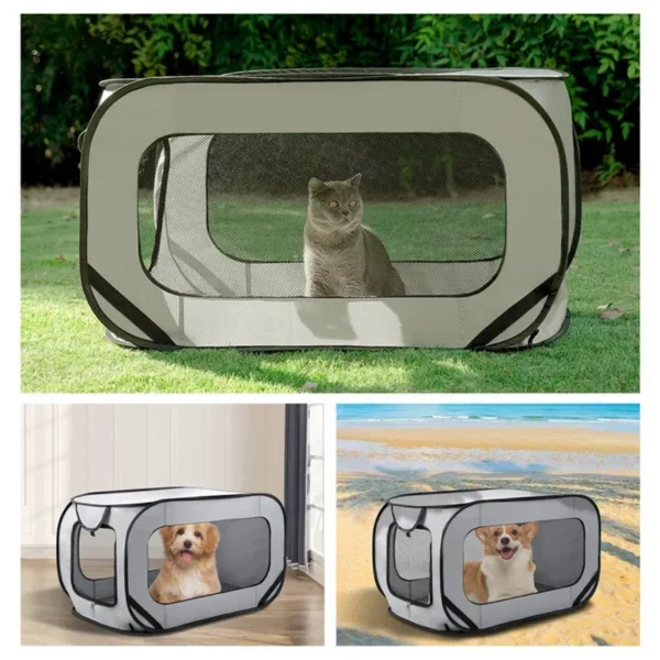 Pop Up Dog Kennel for Travel & Home Use