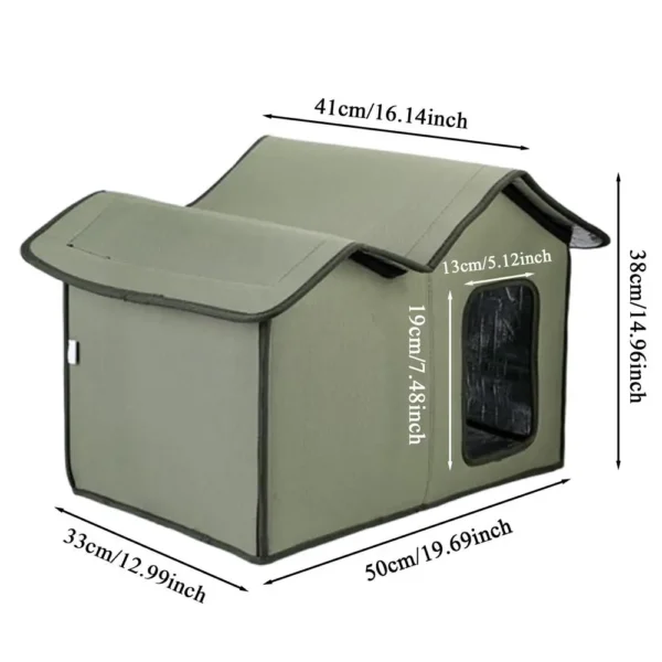 Outdoor Cat House with Waterproof Shelter - Image 6