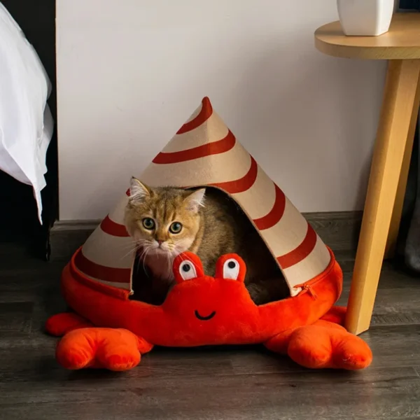 Cat Tent Bed with Animal Design - Image 5