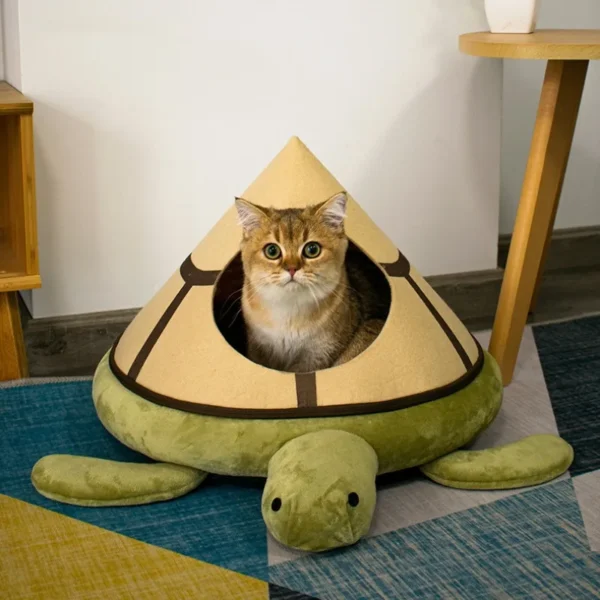 Cat Tent Bed with Animal Design - Image 2