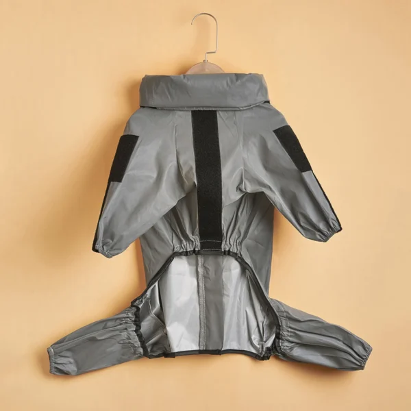 Reflective Dog Raincoat with Hood & Adjustable Fit - Image 4