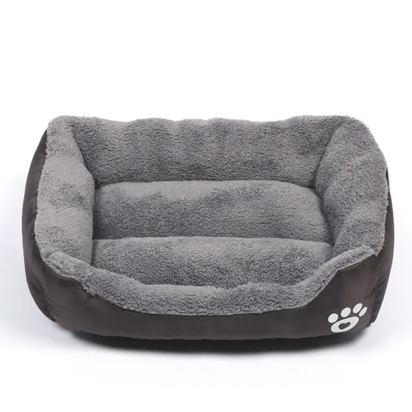 Plush Dog Bed with Waterproof Bottom - Image 11