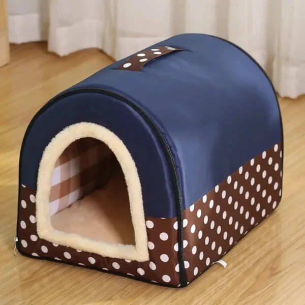 Foldable Dog House with Plush Interior - Image 5