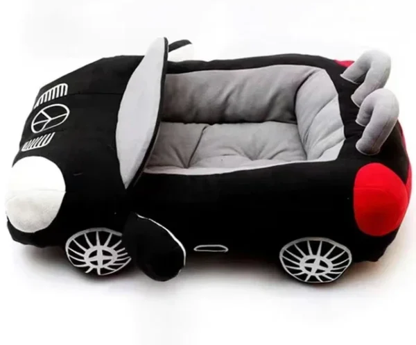 Car-Shaped Dog Bed with Soft Flannel Interior - Image 6