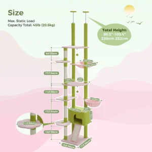 Cactus Cat Tree with Adjustable Height