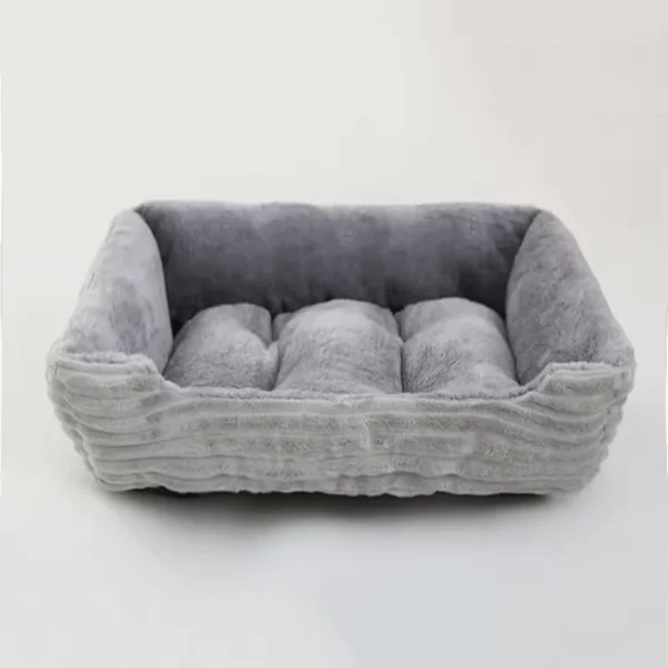 Square Dog Bed with Soft Velvet Surface - Image 7