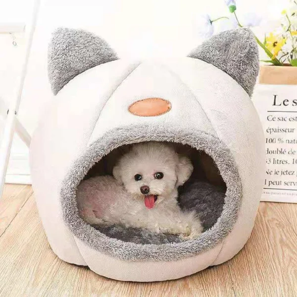 Deep Sleep Cat Bed with Cozy Cave Design - Image 6