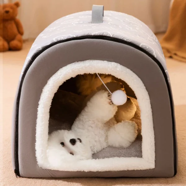 Warm Dog House with Detachable Cover - Image 2