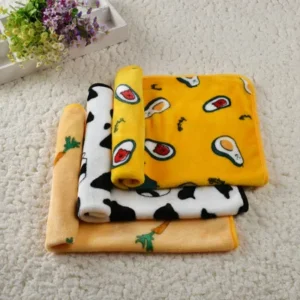 Flannel Pet Blanket with Cartoon Print