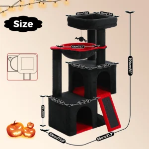 Multi-Level Cat Tree with Hammock & Condos