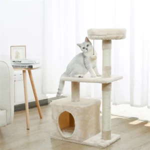 Small Cat Tower with Condo & Perch