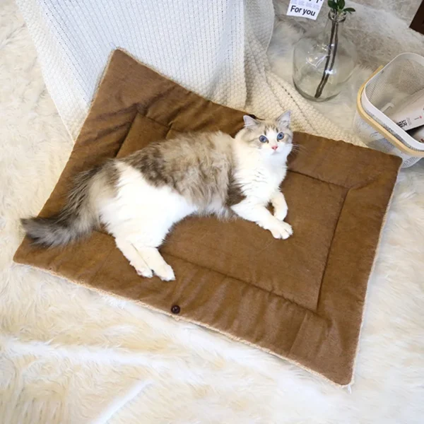 Foldable Cat Mat – Plush Thickened Bed Pad - Image 2