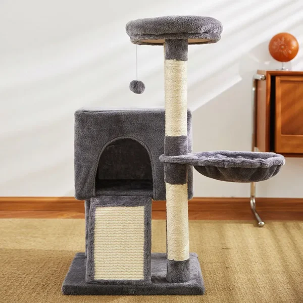 Luxury Cat Tree with Hammock & Condo - Image 3