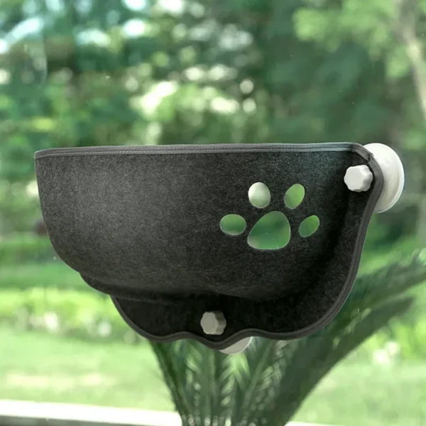 Cat Window Hammock – Suction-Mounted Sunny Perch Bed - Image 3