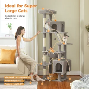 Cactus Cat Tower for Large Indoor Cats