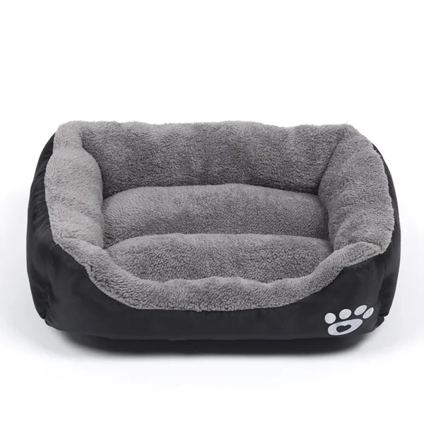 Plush Dog Bed with Waterproof Bottom - Image 4