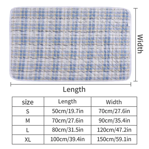 Washable Dog Pee Pad with Plaid Style - Image 4