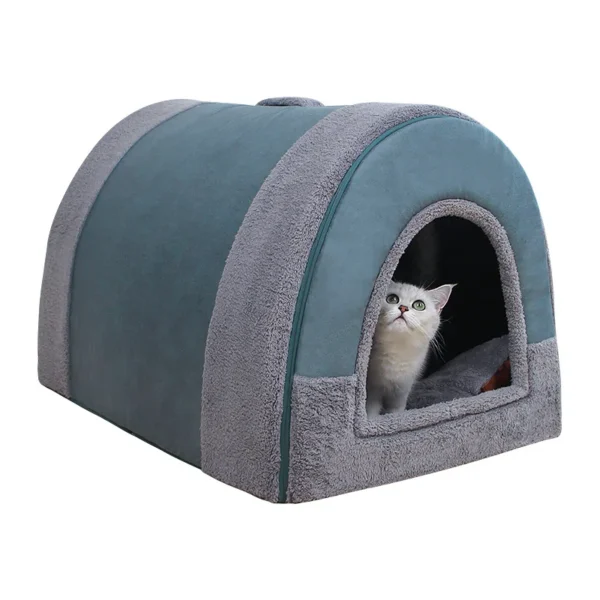 Large Dog House Bed – Washable Winter Nest Tent - Image 2