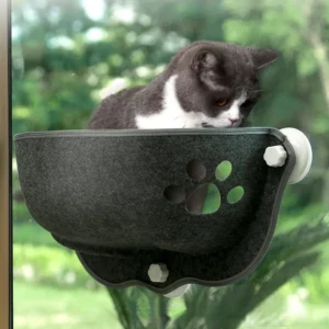 Cat Window Hammock – Suction-Mounted Sunny Perch Bed