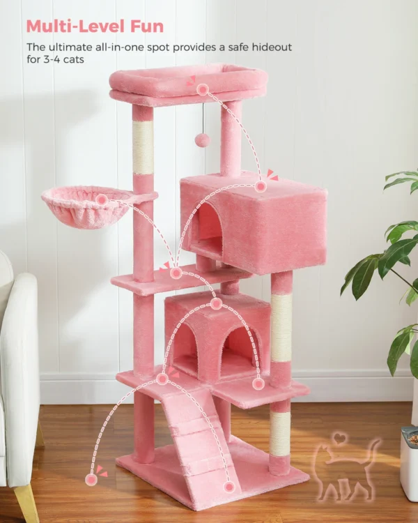 Cat Tower with Condos, Perches & Scratching Posts