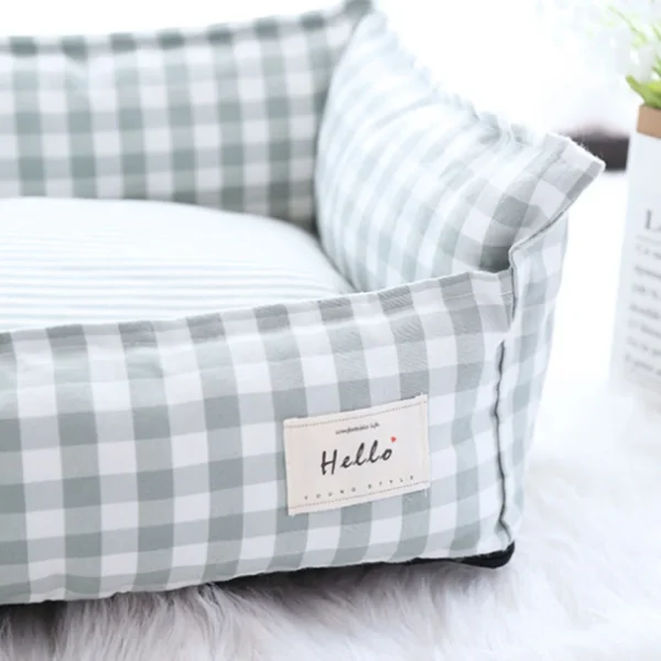 Pet Sleep Sofa Bed with Lattice Design - Image 4