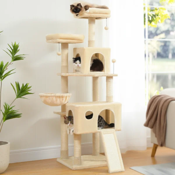 Multi-Level Cat Tree with Perches & Ladder