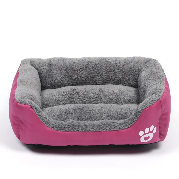 Plush Dog Bed with Waterproof Bottom - Image 6