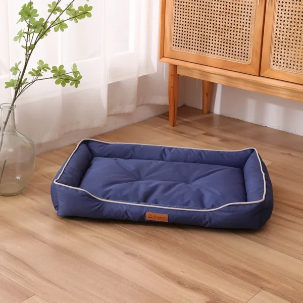 Square Dog Bed with Waterproof Base - Image 4