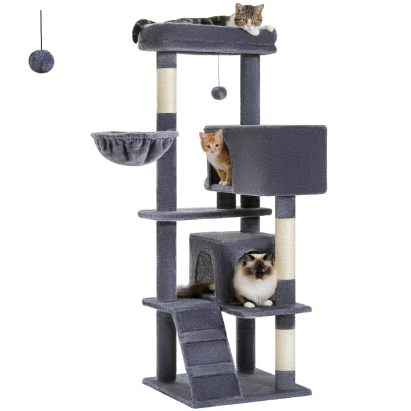 Multi-Level Cat Tower with Condos & Perch - Image 2