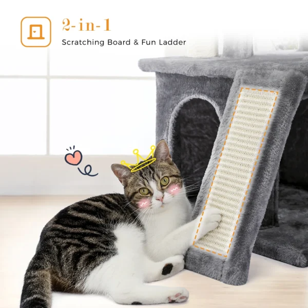 Cat Tower with Condos & Scratching Posts - Image 7