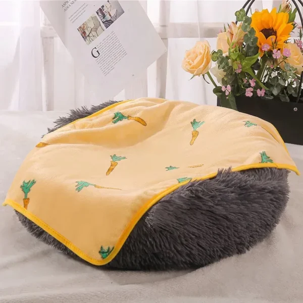Flannel Pet Blanket with Cartoon Print - Image 2