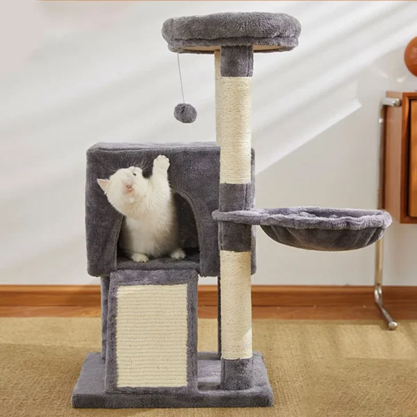 Luxury Cat Tree with Hammock & Condo