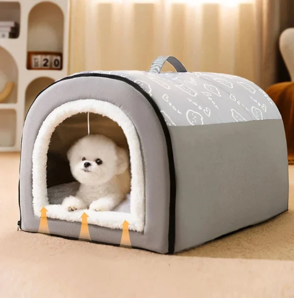 Warm Dog House with Detachable Cover - Image 7
