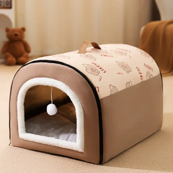 Warm Dog House with Detachable Cover - Image 5