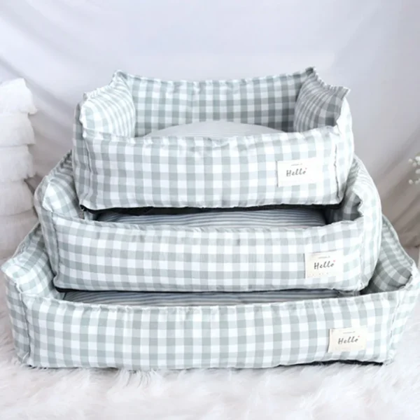 Pet Sleep Sofa Bed with Lattice Design - Image 3