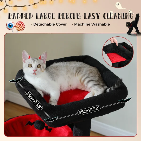 Multi-Level Cat Tree with Hammock & Condos - Image 2