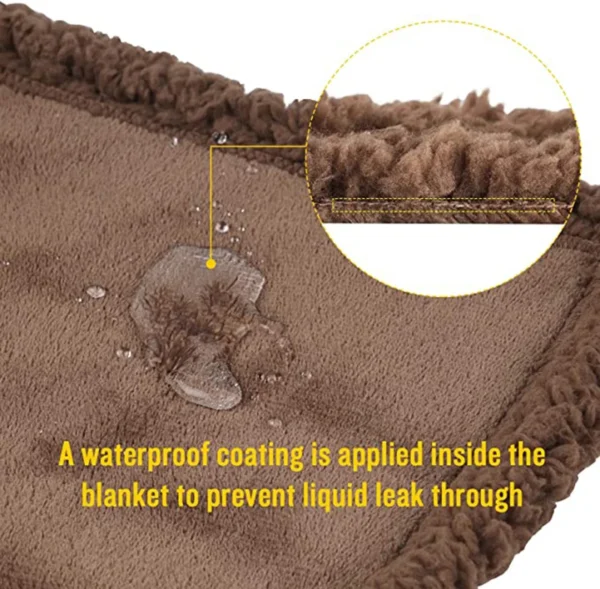 Waterproof Pet Blanket with Sherpa Fleece - Image 4