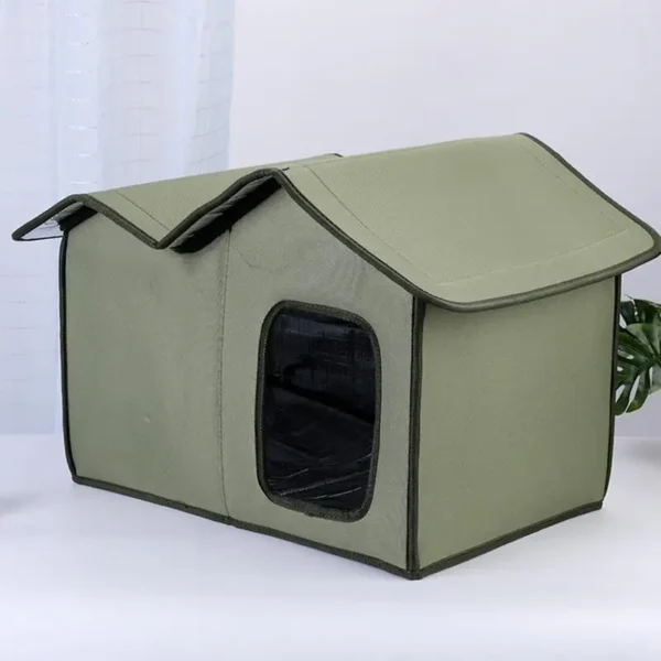 Outdoor Cat House with Waterproof Shelter - Image 3