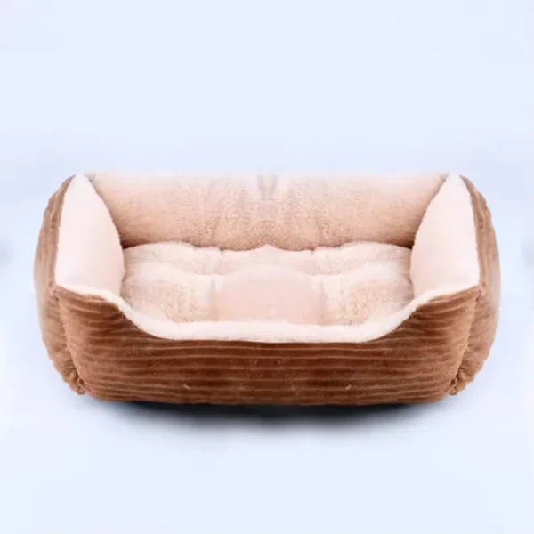 Square Dog Bed with Soft Velvet Surface - Image 6