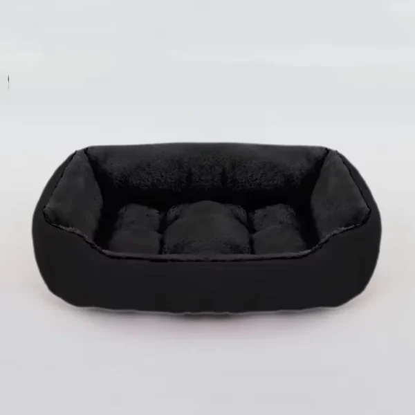 Square Dog Bed with Soft Velvet Surface - Image 8